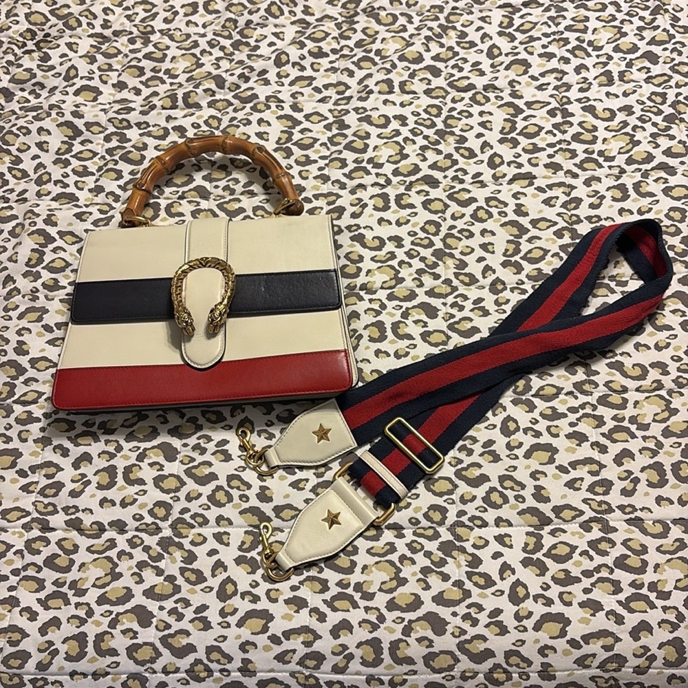 Gucci Tricolor Dionysus Bamboo Bag w/ Dustbag - Picture 2 of 10